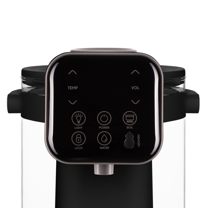 Aparat pentru incalzirea si declorizarea apei, Lionelo, Babypresto 2.0, Pentru lapte parf, Lampa UV, Rezervor 3l, Lumina de noapte, Dozare 30- 300 ml, 1200 W, Afisaj digital, Negru [12]