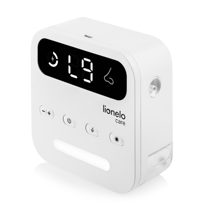 Aspirator nazal electric, Lionelo, Babyair Flow, Multifunctional, 9 trepte de aspirare, Functionare wireless pana la 2.5 h, Silentios, Functie de lampa, 3 varfuri din silicon, Perie de curatare inclus [9]