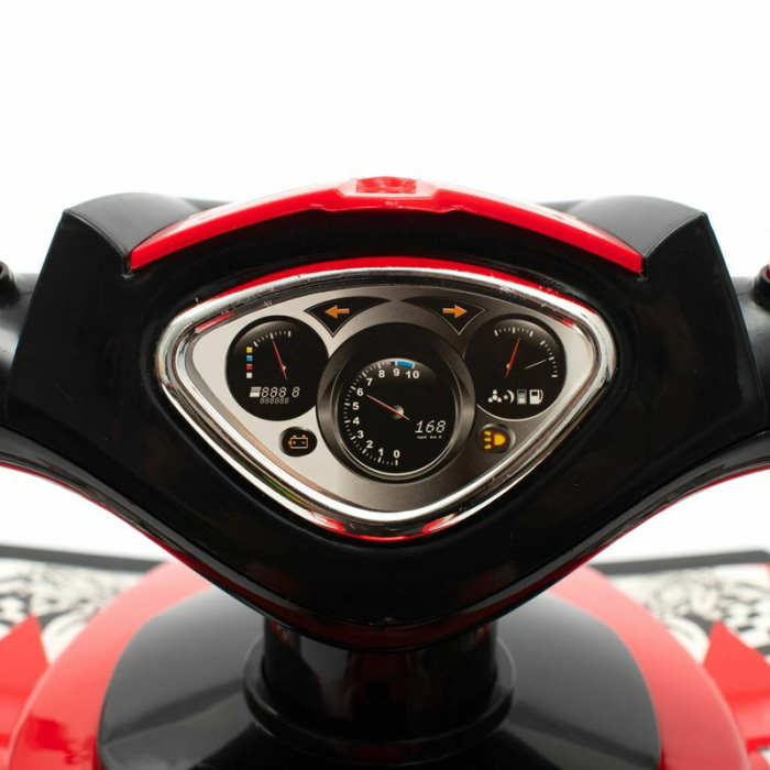 ATV copii, Baby Mix, Masinuta, cu lumini si muzica, Fara pedale, 60 x 38 x 42 cm, Red [9]