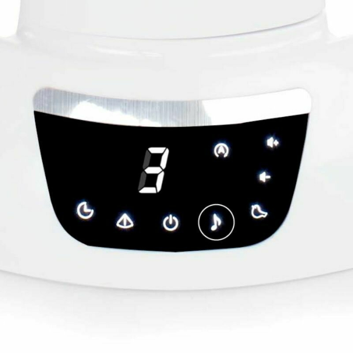 Balansoar electric, Jane, Moon, Cu 5 trepte de viteza, Timer, 12 melodii si 5 sunete ale naturii, Conform cu standardul european EN 12790:2023, Mist [8]