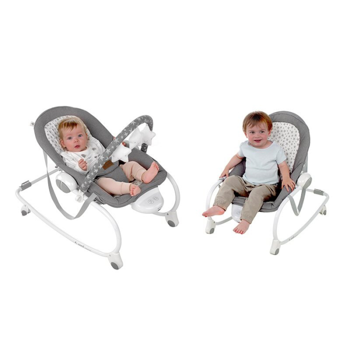 Balansoar, Jane, Evolution, cu vibratii si melodii, Bara de jucarii si spatar reglabil Sesame [6]