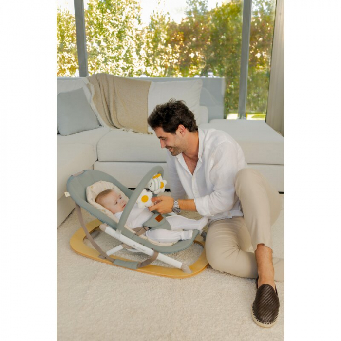 Balansoar Jane Kalm Pliabil cu bara de jucarii si spatar reglabil Botanic [13]