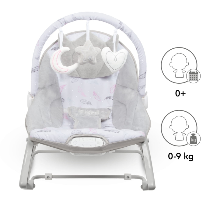 Balansoar multifunctional cu sunete si jucarii Kidwell Pino - Feathers [9]