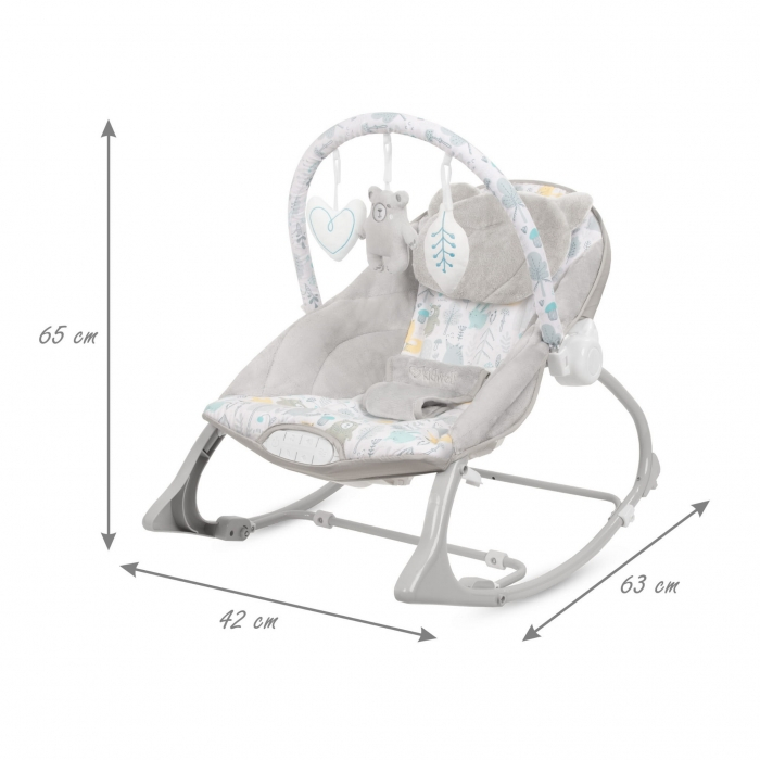 Balansoar multifunctional cu sunete si jucarii Kidwell Pino - Forest [9]