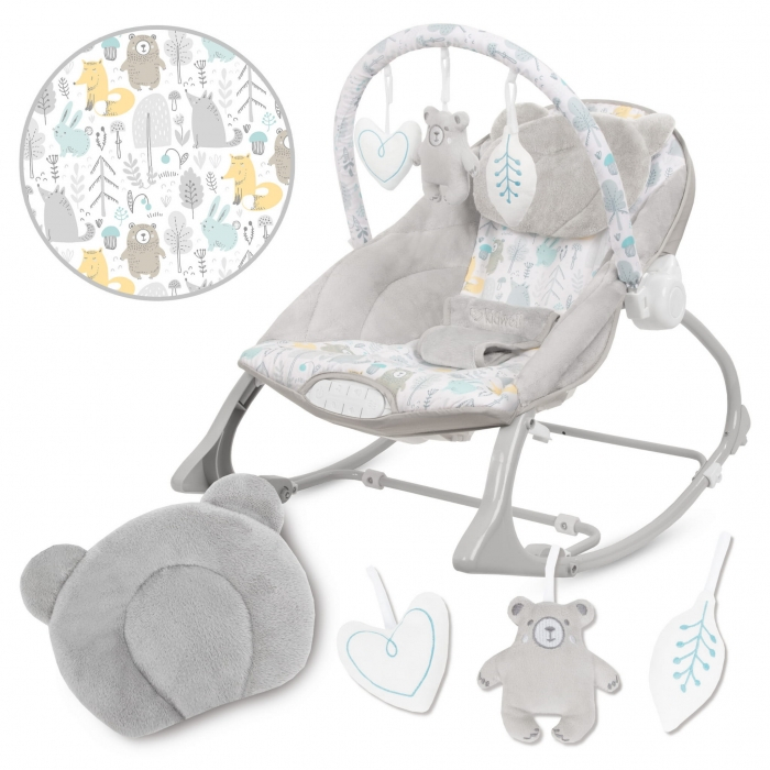 Balansoar multifunctional cu sunete si jucarii Kidwell Pino - Forest [2]