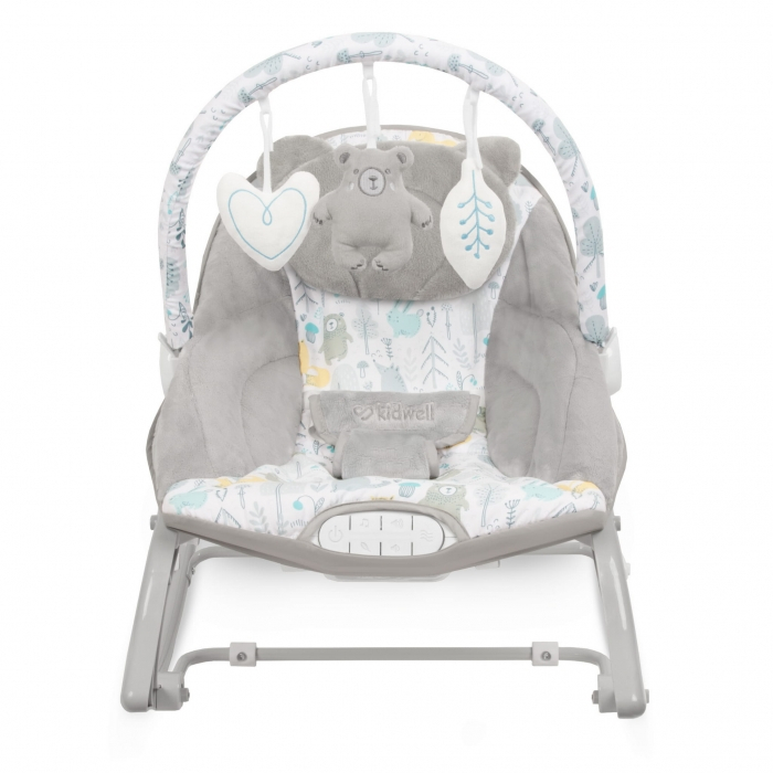 Balansoar multifunctional cu sunete si jucarii Kidwell Pino - Forest [6]