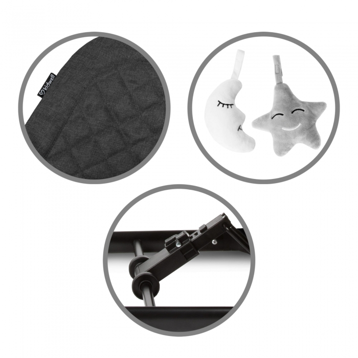 Balansoar pentru copii Kidwell Laro - Wooden Black [3]