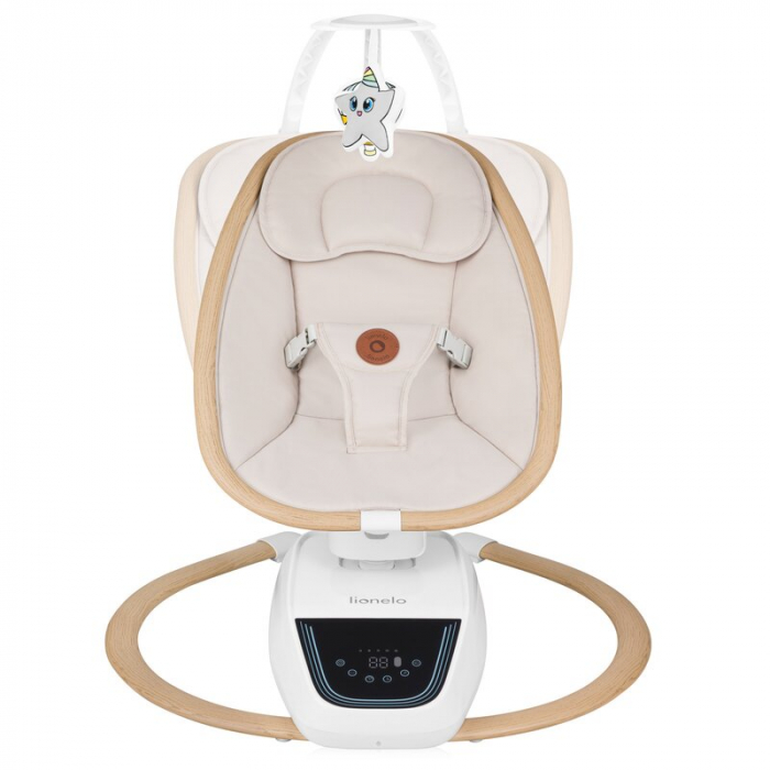 Balansoar si sezlong Lionelo Olivia 2 in 1 Electric cu leganare 3D Bej [3]
