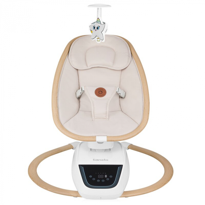 Balansoar si sezlong Lionelo Olivia 2 in 1 Electric cu leganare 3D Bej [4]