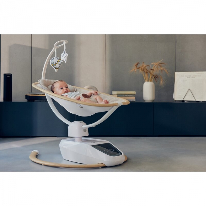 Balansoar si sezlong Lionelo Olivia 2 in 1 Electric cu leganare 3D Bej [30]