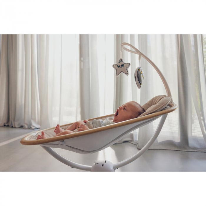 Balansoar si sezlong Lionelo Olivia 2 in 1 Electric cu leganare 3D Bej [38]