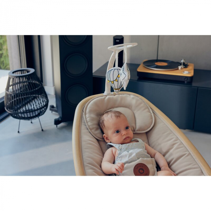 Balansoar si sezlong Lionelo Olivia 2 in 1 Electric cu leganare 3D Bej [31]