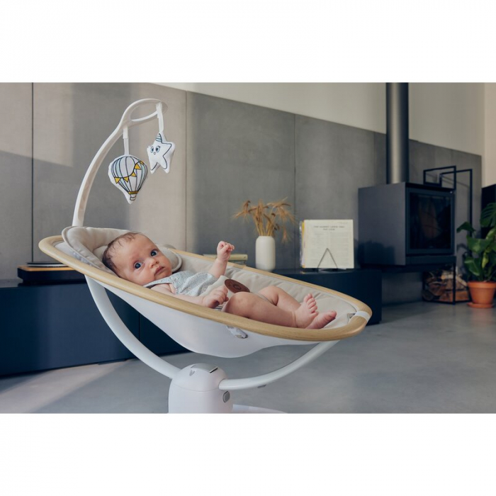 Balansoar si sezlong Lionelo Olivia 2 in 1 Electric cu leganare 3D Bej [35]