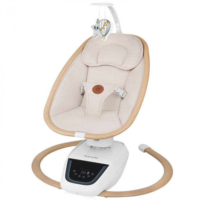 Balansoar si sezlong Lionelo Olivia 2 in 1 Electric cu leganare 3D Bej [2]