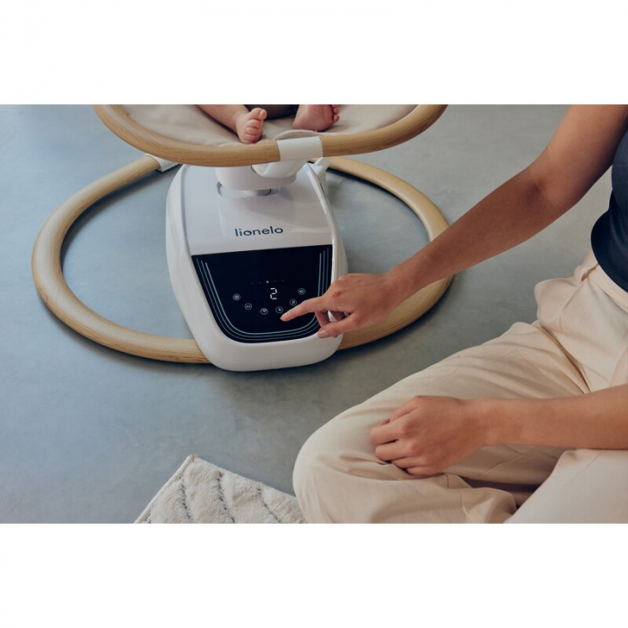 Balansoar si sezlong Lionelo Olivia 2 in 1 Electric cu leganare 3D Bej [36]