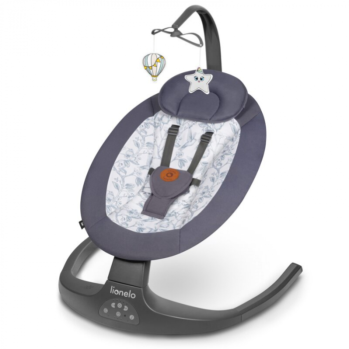 Balansoar si sezlong  Lionelo Ralf 2 in 1 Electric Gri/Alb [1]