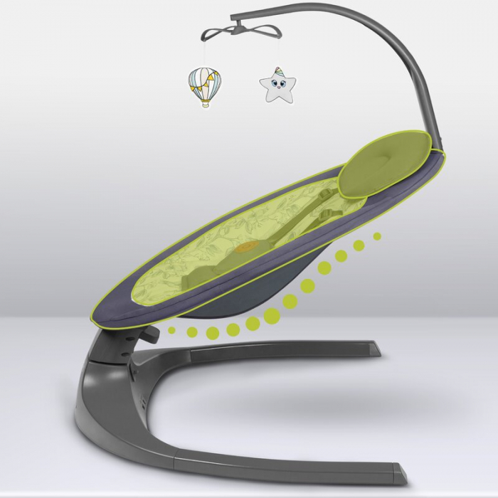 Balansoar si sezlong  Lionelo Ralf 2 in 1 Electric Gri/Alb [19]