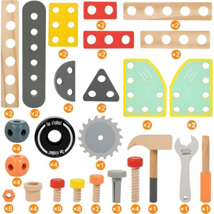 Banc de lucru din lemn pentru copii Ecotoys TL812003 [7]