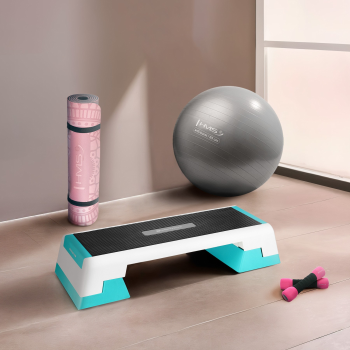 Banca aerobic HMS Premium AS007, alb/menta [7]