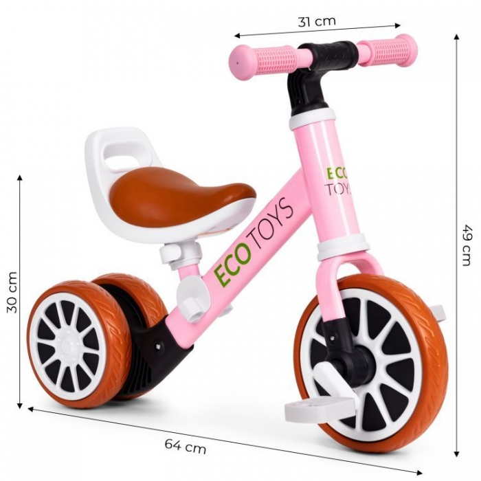 Bicicleta 2 in 1 cu pedale detasabile Ecotoys LC-V1307N [9]