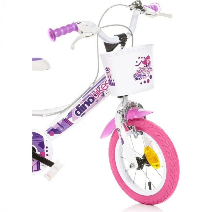 Bicicleta copii Dino Bikes 12' Fairy alb [2]