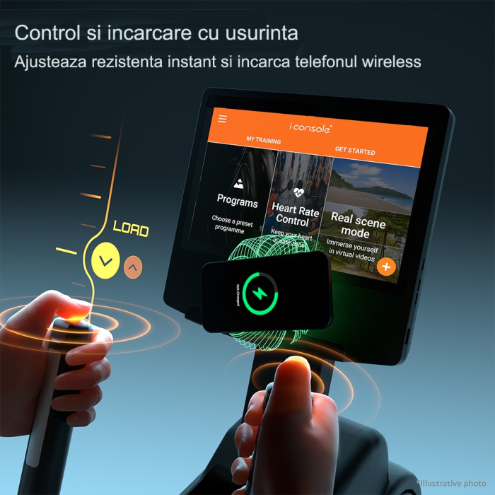 Bicicleta eliptica inSPORTline ZenStride 1200 [8]