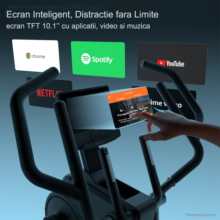 Bicicleta eliptica inSPORTline ZenStride 1200 [9]