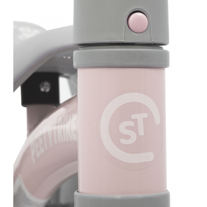 Bicicleta fara pedale cu 4 roti din plastic SporTrike - Roz [4]