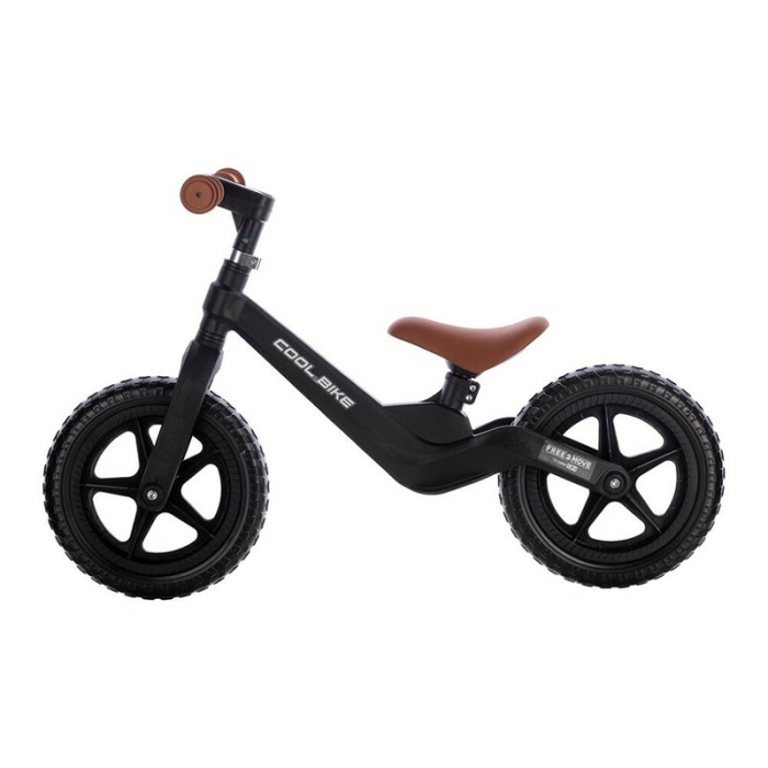 Bicicleta fara pedale, Free2Move, Cool Bike, Cu ghidon si sa reglabile, Roti din EVA, Pana in 30 Kg, Roti 12 inch, 24 luni+, Black [3]