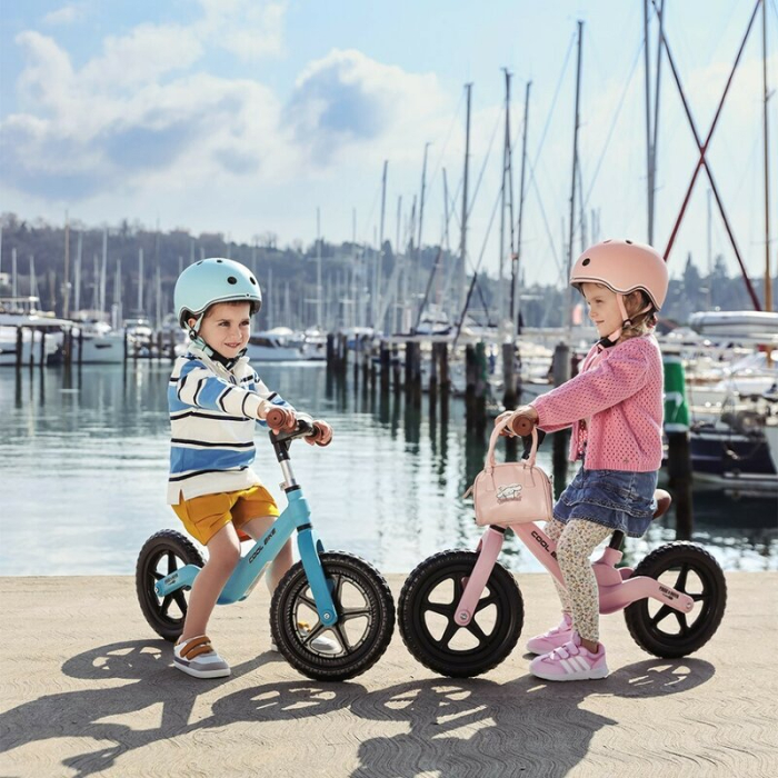 Bicicleta fara pedale, Free2Move, Cool Bike, Cu ghidon si sa reglabile, Roti din EVA, Pana in 30 Kg, Roti 12 inch, 24 luni+, Verde [5]