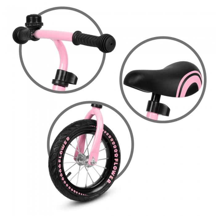 Bicicleta fara pedale Kidwell Cruzer Flower - Pink [4]