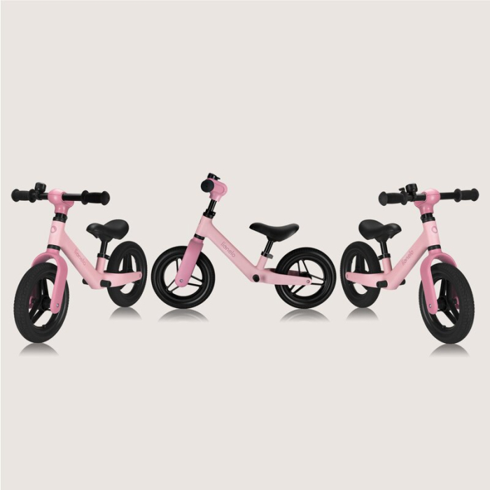 Bicicleta fara pedale, Lionelo, Toni, cu ghidon si sa reglabile, Ultra usoara, 2.8 Kg, 18 luni+, Sustine 30 kg, Roz [18]
