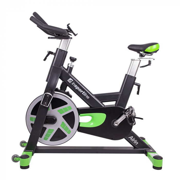 Bicicleta indoor cycling inSPORTline Airin/negru-gri [2]