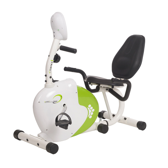 Bicicleta Magnetica Recumbent HMS R9259, alb-verde [2]