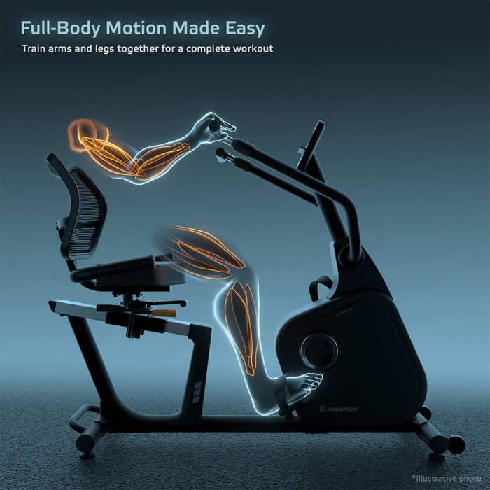 Bicicleta recumbent inSPORTline ZenSeat 100 [9]