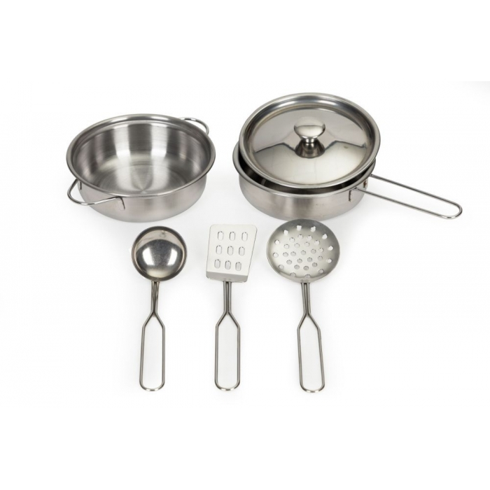 Bucatarie din lemn cu accesorii Ecotoys PLK563 - Alb [5]