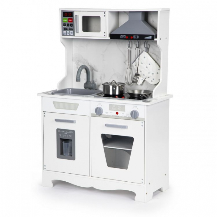 Bucatarie din lemn cu sunete, lumini si accesorii, Ecotoys TL10181 [3]