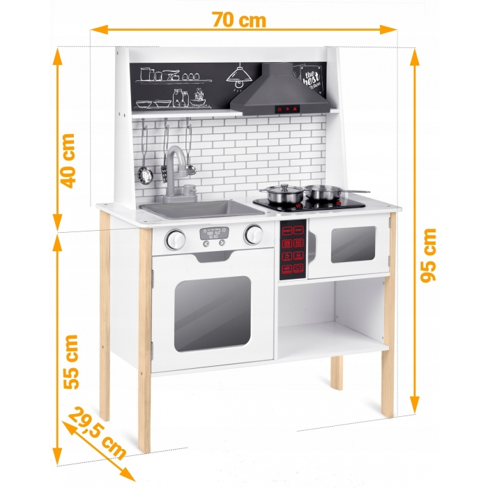 Bucatarie din lemn pentru copii cu sunete si lumini Ricokids RC-846 [6]