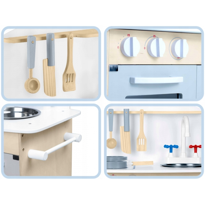Bucatarie interctiva din lemn cu accesorii Ricokids 785200 [5]