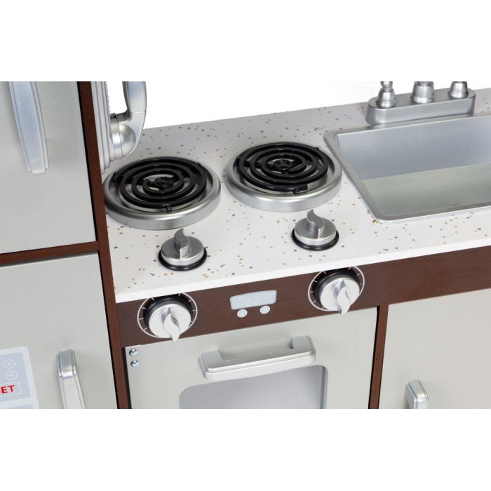 Bucatarie mare din lemn pentru copii cu accesorii Ecotoys 7266 [4]