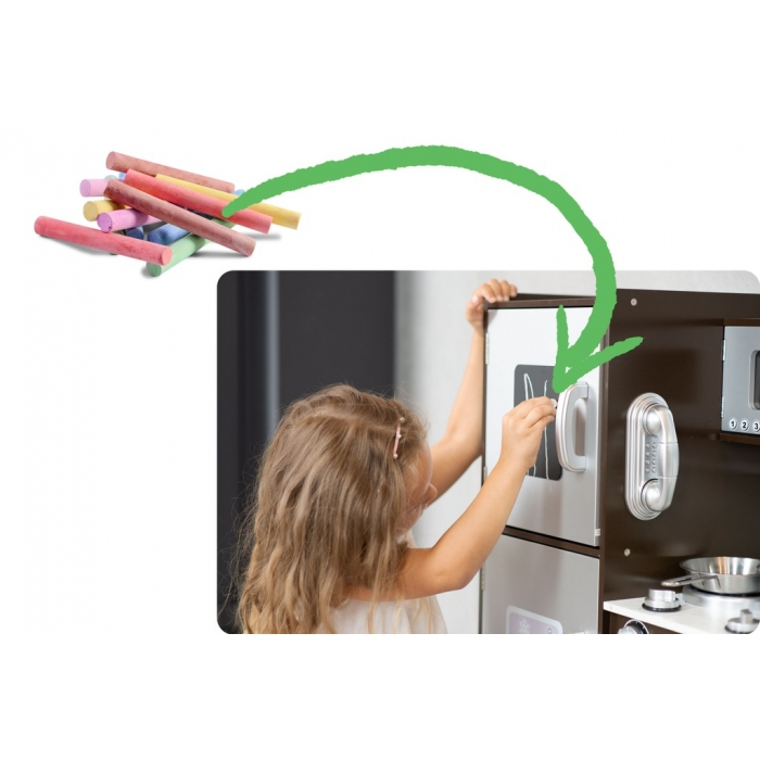 Bucatarie retro din lemn pentru copii Ricokids 7833 - Alb [4]