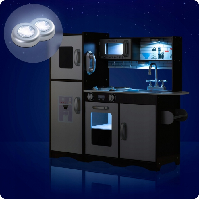 Bucatarie retro din lemn pentru copii Ricokids 7833 - Alb [2]