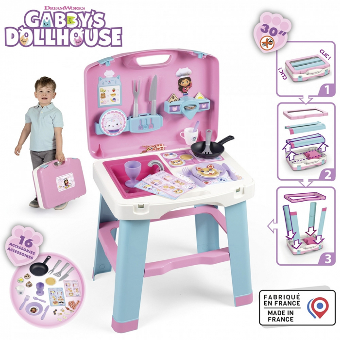 Bucatarie Smoby Gabby Kitchen cu 16 accesorii [2]
