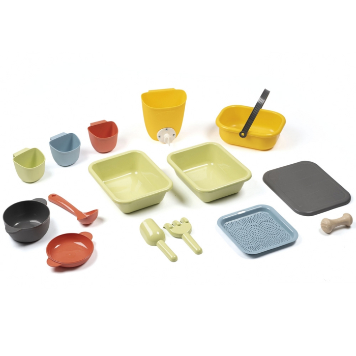 Bucatarie Smoby Mud Kitchen cu 15 accesorii [3]