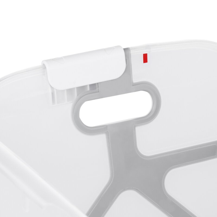 Cadita de baie cu pliere ultra-compacta, Jane, Oasis, cu doua manere, 68 x 42 x 26 cm, Blue [15]