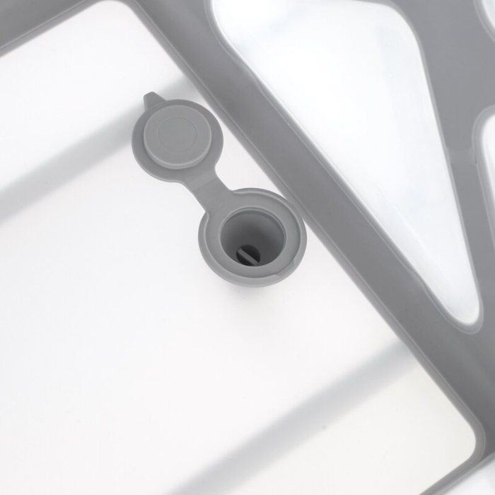 Cadita de baie cu pliere ultra-compacta, Jane, Oasis, cu doua manere, 68 x 42 x 26 cm, Tropical [12]