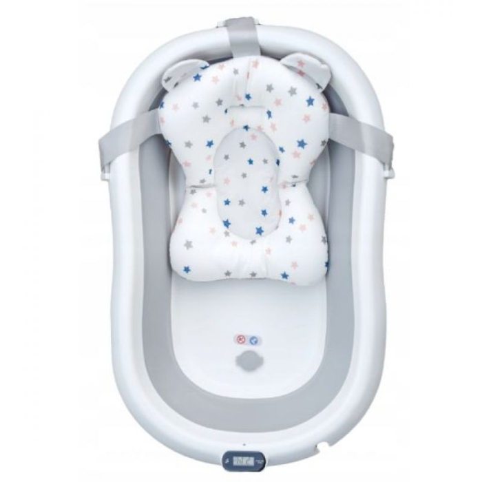 Cadita pliabila cu termometru si suport anatomic Genua Premium grey [10]