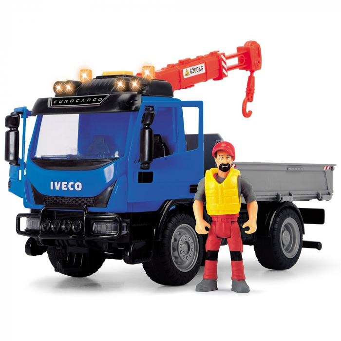 Camion Dickie Toys Playlife Iveco Recycling Container Set cu figurina si accesorii [4]