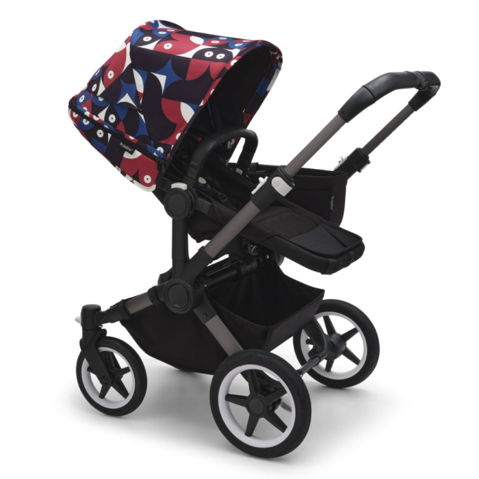 Capotina carucior Bugaboo Donkey 5 Animal Explorer Red Blue [2]
