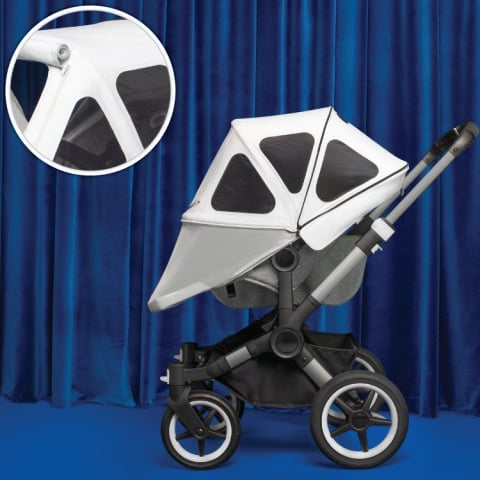 Capotina cu extensie plasa insecte Bugaboo Donkey Pine Green [3]